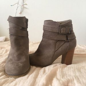 Faux Suede Booties